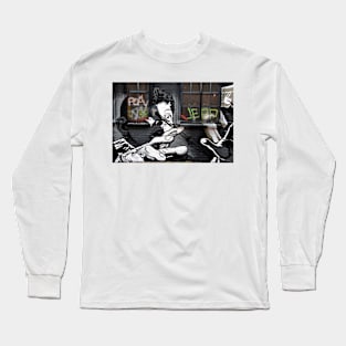 Street Art Graffiti Digbeth Birmingham UK Long Sleeve T-Shirt